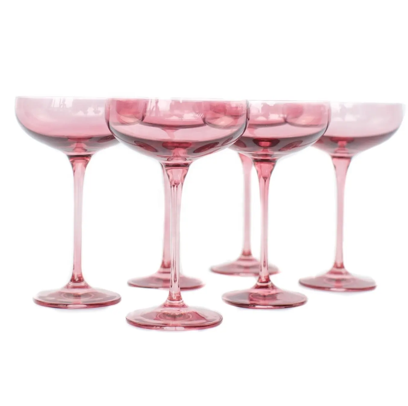 wholesale colored champagne coupe glasses stemware goblet wine glass