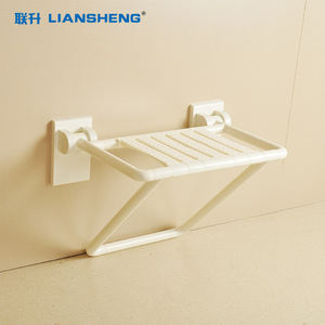 Siège <span class=keywords><strong>de</strong></span> salle <span class=keywords><strong>de</strong></span> bain pliant mural pour personnes âgées handicapées chaise <span class=keywords><strong>de</strong></span> <span class=keywords><strong>douche</strong></span> pliable à charge élevée avec pieds <span class=keywords><strong>de</strong></span> soutien - Product Image 3