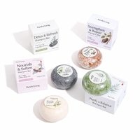 Savon solide à base de plantes multifonctionnel pour la croissance et le renforcement des cheveux, style chinois personnalisé, 80g