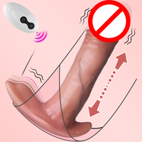 Erwachsenen-Spielzeug Tragbarer Vibrator Dildo für Frauen Slip-Design Weiches Silikon Wasserdicht USB Aufladbar Starke Vibration Strap-on