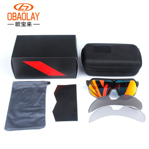 Lunettes de cyclisme OBAOLAY S200, monture intégrale, verres miroir, anti-UV, lunettes de sport multifonctionnelles pour usage extérieur - Product Image 4