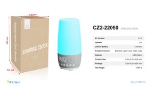 Ultra-Compact for <strong>Bluetooth</strong> 5.0 TWS LED USB-C Charging Speakers with Wireless Charging &amp; Certified Bedroom Audio - Product Image 6