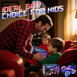 Niños 360 ° Doble cara 2,4 GHz 4WD Hero RC Car con luces geniales Stunt Car Recargable RC Stunt Cars para niños - Product Image 6