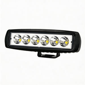 Barra de Luz LED Personalizada de 6 Pulgadas, Barra de Luz de Trabajo Impermeable de Una Sola Fila y 18 W para Automóviles, Motocicletas, Iluminación Auxiliar, Accesorios de Reequipamiento - Product Image 1