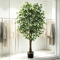Plantes artificielles de ficus décoratives de 1,80 m, plantes artificielles de banian variées, bonsaïs pour événements, mariages, arrangements floraux