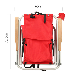 Kejie Custom 4-Position Outdoor Red Steel <b>Camping</b> Chair Comfortable Hiking Fishing Beach Use <b>Storage</b> Backpack Fabric Material - Product Image 6