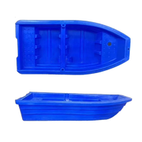 Bateau à moteur en plastique PE haute densité à double pont pour 6 personnes, 3,6 mètres, vente chaude, pour la pêche, bateau rapide