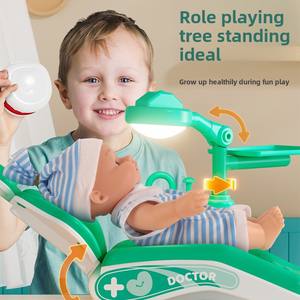 Mainan Peran Dokter Gigi untuk Anak-anak, Set Dokter dan Perawat dengan Alat Pemeriksaan, Mainan Suntik Vaksin, Mainan Edukasi Karir - Product Image 2