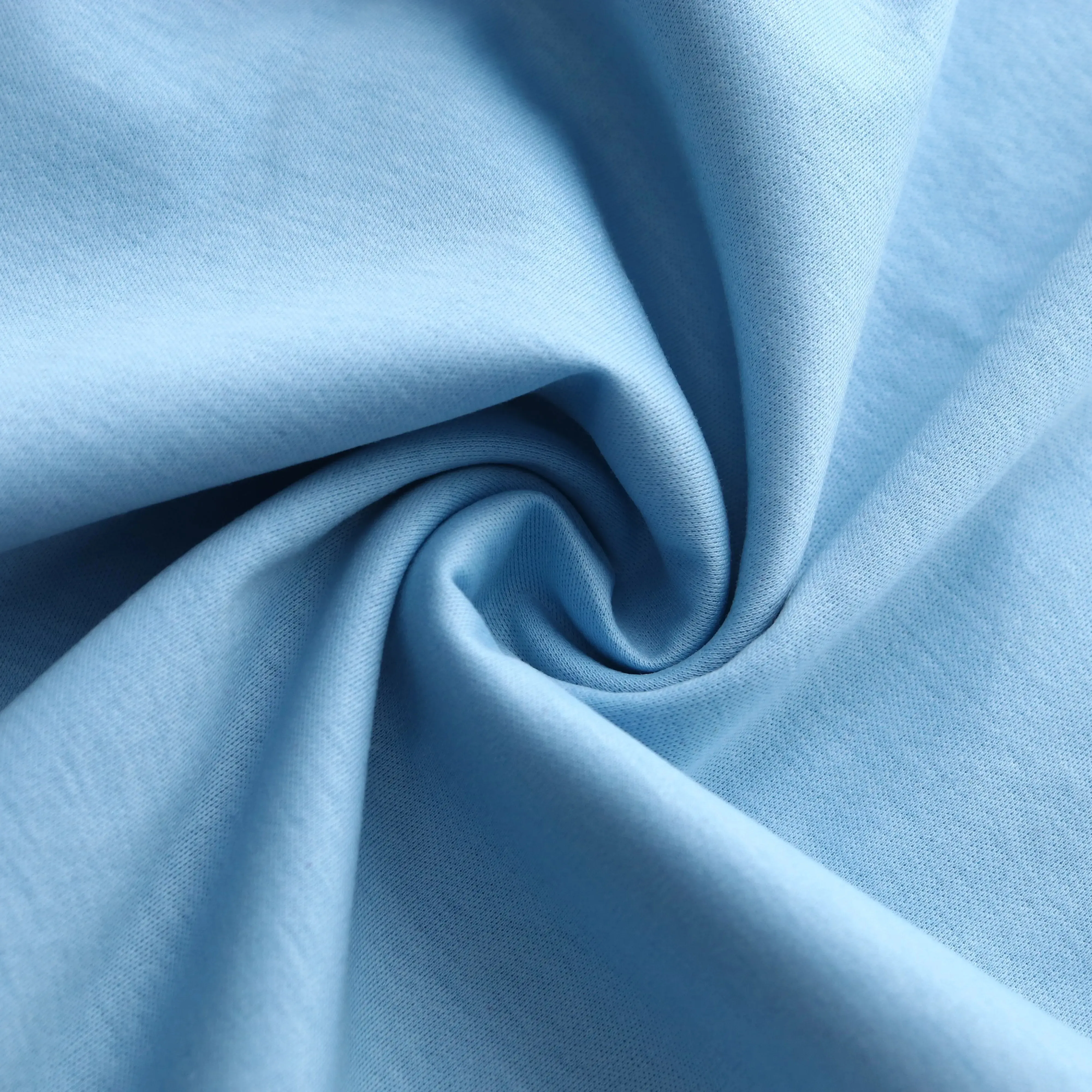 50s Long-staple Cotton double faced mercerized interlock Fabric t-shirt fabric