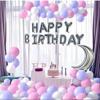 Décorations de scène, décorations murales de fond, ensemble de ballons haut de gamme pour fête d'anniversaire de petit ami