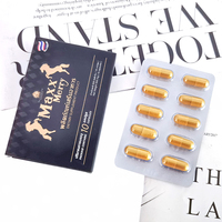 Capsules d'herbes dorées OEM de qualité supérieure, emballage en blister, capsules de ginseng et de maca pour l'énergie et la vitalité