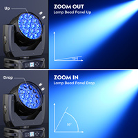 Projecteur LED Wash à Faisceau Mobile 190W avec Mise au Point Électronique, Effet d'Éclairage Scénique DMX pour DJ, Discothèque, KTV, Bar, Théâtre