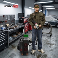 Nettoyeur laser à fibre pulsée portable 500W avec capteur de mesure de distance pour le détartrage des moules et la rénovation de meubles en bois