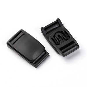 <b>Black</b> Plastic Nylon Strap Buckle 20mm For <b>Backpacks</b> And <b>School</b> Bags - Product Image 1