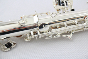 Professionale Bb argento placcato sassofono dritto Soprano per principianti e studenti FSS-300S sassofono strumento - Product Image 4