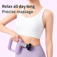 Pistolet de massage musculaire électrique multifonctionnel mini, 4 têtes de massage, contrôle de la vitesse, pour hommes/femmes, nouveau modèle intelligent