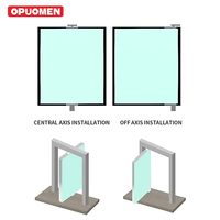 OPUOMEN Puerta Giratoria Eléctrica de Vidrio con Acabado Moderno y Tecnología de Levitación, Impermeable para Uso Interior en Hoteles