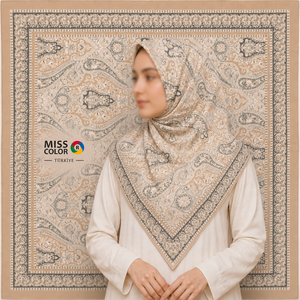 Foulard carré en mousseline turque imprimée de luxe, doux au toucher, respirant, pour femme, hijab, vente en gros, OEM - Product Image 4