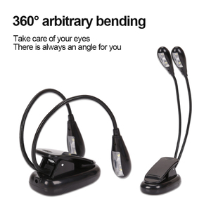 Supporto per musica leggera supporto per spartiti musicali alimentato <span class=keywords><strong>a</strong></span> batteria portatile lampada da lettura lettura <span class=keywords><strong>a</strong></span> Led pratica luci per <span class=keywords><strong>pianoforte</strong></span> - Product Image 2