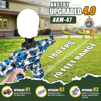 Jinying AK47 Pistolet à balles souples, pistolet à gel électrique automatique en plastique, jeu de tir, pistolet à hydrogel électrique