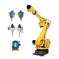 Robot FANUC R-2000iC/210L 6 axes, robot industriel, contrôle intelligent de la force, outil de polissage, meuleuse pneumatique, meulage, ébavurage