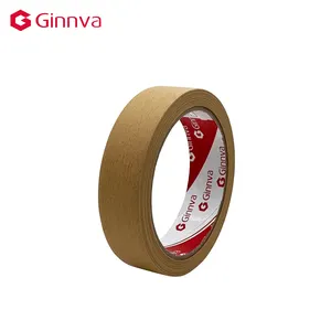 Single Sided Green Crepe Masking Tape Die Cut Jumbo Roll Acrylic Adhesive for Painting and Automotive ISO9001 Certified