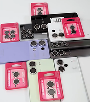 Protecteur d'objectif de caméra en verre trempé transparent à installation facile pour iPhone Series Air 17 Pro Max