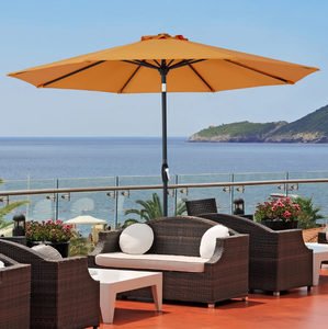 Sombrilla Plegable de Diseño Moderno Naranja para <span class=keywords><strong>Patio</strong></span> Exterior, Estructura de Acero con Recubrimiento en Polvo, Impermeable y Resistente al Viento, 1.35m, Sombrilla de Pesca - Product Image 1