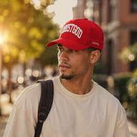 Casquette de baseball personnalisée de luxe brodée en 3D, en sergé de coton, avec lettres, réglable, unisexe, délavée, vente en gros, OEM