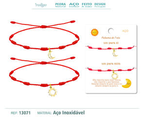 2 bracciali da 7 nodi di coppia con ciondoli e ciondoli alla moda in acciaio inossidabile con ciondolo luna e sole per amicizie - Product Image 6