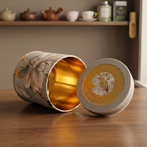 Oriental Design Round Food Container With Lid <b>Cardboard</b> <b>Storage</b> <b>Box</b> For Food - Product Image 5