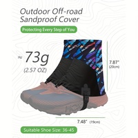 Guêtres de sentier pour la randonnée Léger Respirant Réglable Sandproof Chaussettes Couvertures pour la randonnée et la course à pied Garde les débris hors des chaussures
