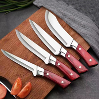 Professionnel japonais en acier inoxydable 4cr13 Cutter damas couteau Restaurant métal couteau de cuisine ensemble manche en bois couteau de Chef