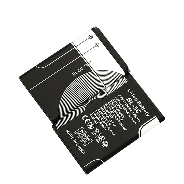 Super Slim BL-5C 1050mah 3.7v Lithium Battery for Mobile Phone for Nokia 1000 1010 1108 1208 Bl 5c Rechargeable Battery