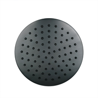 Installation dissimulée de robinet de douche de bain noir mat à poignée unique la plus vendue au Royaume-Uni avec vanne ronde en céramique pour les hôtels