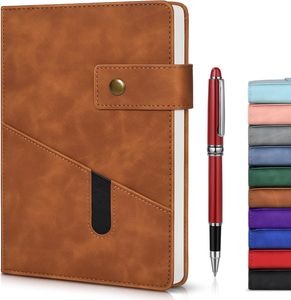 A4 A5 A7 A6 portefeuille en cuir magnétique personnalisé rouge sublimation journal intime vierge avec stylo cadeaux d'entreprise cahier multifonction - Product Image 2