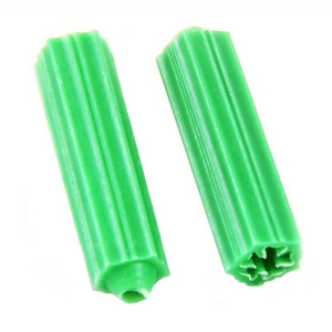 Tubes d'expansion en plastique vert 6mm 8mm avec vis noires pour chevilles de cloison sèche, chevilles à marteau, métriques, usage général industriel - Product Image 2