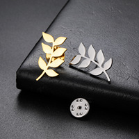 Broche élégante Aigle Colibri, Épingle de col animal avec logo gravé sur mesure, Épingles de revers personnalisées Branche d'olivier Main de Hamsa