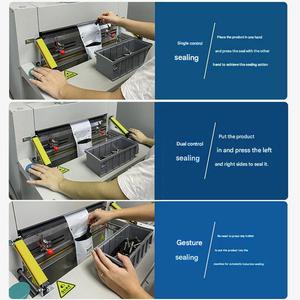 Machine d'emballage de sac de table pneumatique électrique verticale <span class=keywords><strong>rapide</strong></span> automatique scellage express Machine d'emballage de sac d'expédition continue - Product Image 3