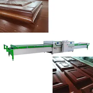 Mesin membran laminating vakum otomatis, mesin membran stasiun ganda, mesin pres coving untuk pintu lemari mdf furnitur