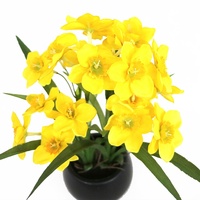 Bunga Narcissus Kuning Buatan Tinggi 32cm untuk Dekorasi Rumah dan Kafe