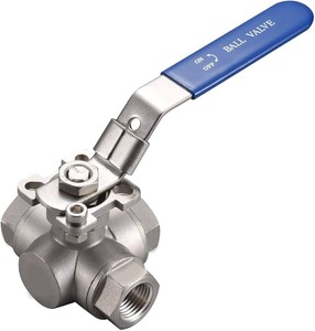 Válvula de Bola de 3 Vías de Acero Inoxidable 304 con Rosca Hembra, de Alta Calidad y Superventas - Product Image 3