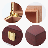Boîte à cigares en bois personnalisée, humidor pouvant contenir 15 à 25 cigares, avec hygromètre, boîtes en bois pour cigares.