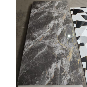 Lámina Alternativa de Mármol de PVC, Panel de Revestimiento de Pared de Fibra de Carbono para Interiores, Losa de <span class=keywords><strong>Pizarra</strong></span>, Paneles de Revestimiento de Pared Impermeables para Baño - Product Image 1