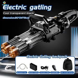Gatling pistola ad acqua elettrica ad alta pressione automatica ricaricabile a lungo raggio acqua all'aperto Blaster giocattolo per bambini adulti estate giocattoli - Product Image 2