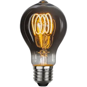 E26 E27 B22 Base Retro Edison Smoke Gray E27 A60 LED Filament Bulb