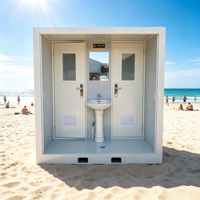 Toilettes portables de luxe haut de gamme, structure en acier, toilettes chimiques, conteneurs sanitaires, maisons préfabriquées