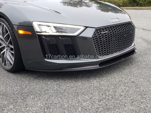 Lèvre avant en fibre de carbone sèche complète, style V, 3K twill brillant pour <span class=keywords><strong>Audi</strong></span> <span class=keywords><strong>R8</strong></span> <span class=keywords><strong>V10</strong></span> 2017+ - Product Image 4