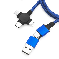 Kabel Data USB 5 in 1 Gratis Contoh, Kabel Charger HP Multi Tipe C, Charger HP USB Tipe C 5 in 1 untuk Hadiah Bisnis
