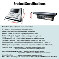 Controlador DMX512 LED RGBW para Luces de Escenario, Profesional para Eventos, Conciertos, DJ, Discotecas, Fiestas, Bodas, Clubes Nocturnos, Bares, Espectáculos, Festivales